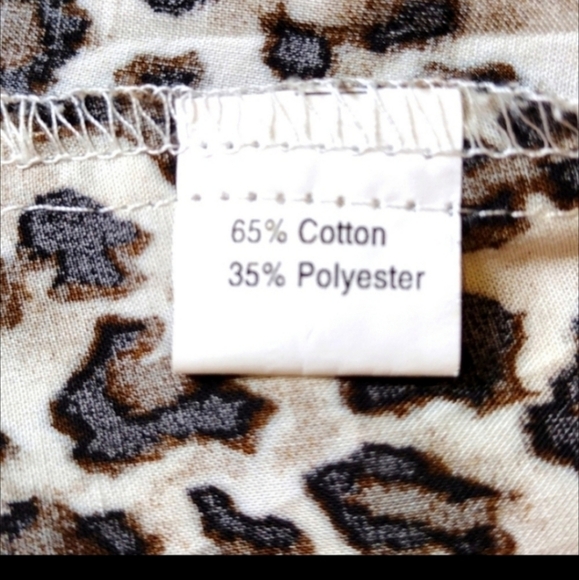 Grace & Emma Leopard Print & Denim Western Style Blouse - Picture 8 of 8